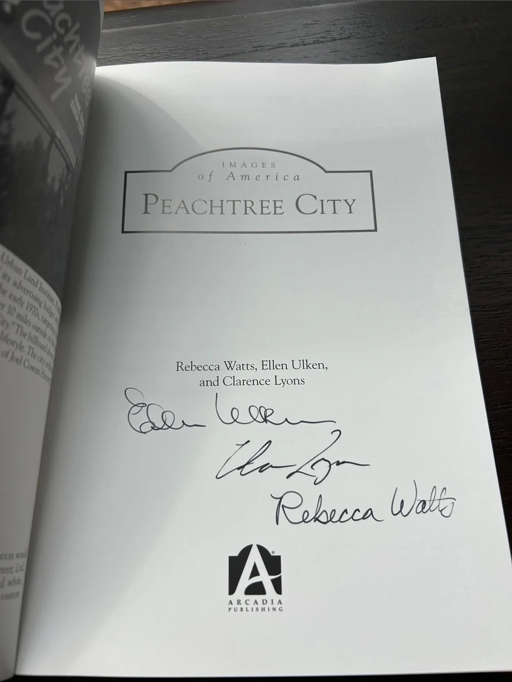 Images of America: Peachtree City paperback - Signed by all three authors